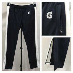 TORY BURCH Sport GATORADE Logo Embroidery Zip Ankle & Pockets Pull On Track Pant